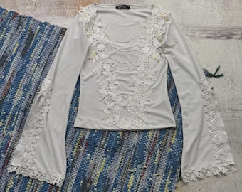 Vintage Cropped Blouse
