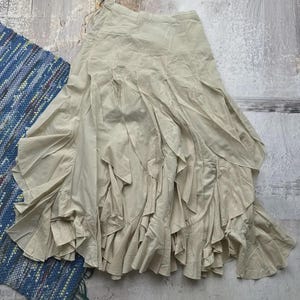 Vintage Baggy Flared Maxi Skirt
