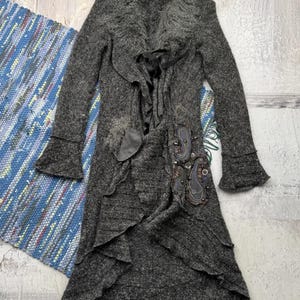 Vintage Asymmetry Dress With Long Sleeve