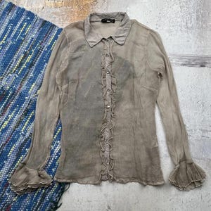 Vintage Mesh Silk Blouse
