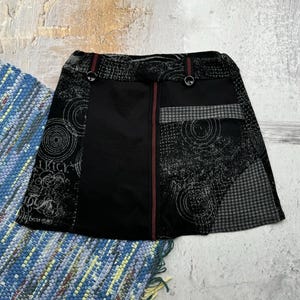 Vintage Printed Mini Skirt