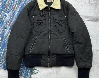 Kurtka typu bomber w stylu vintage