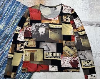 Vintage Printed Long Sleeve