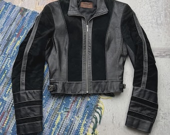 Vintage Cropped Leather Jacket