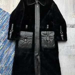 Vintage Leather and Sheepskin Coat