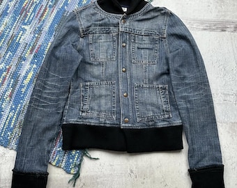 Vintage Cropped Denim Jacket