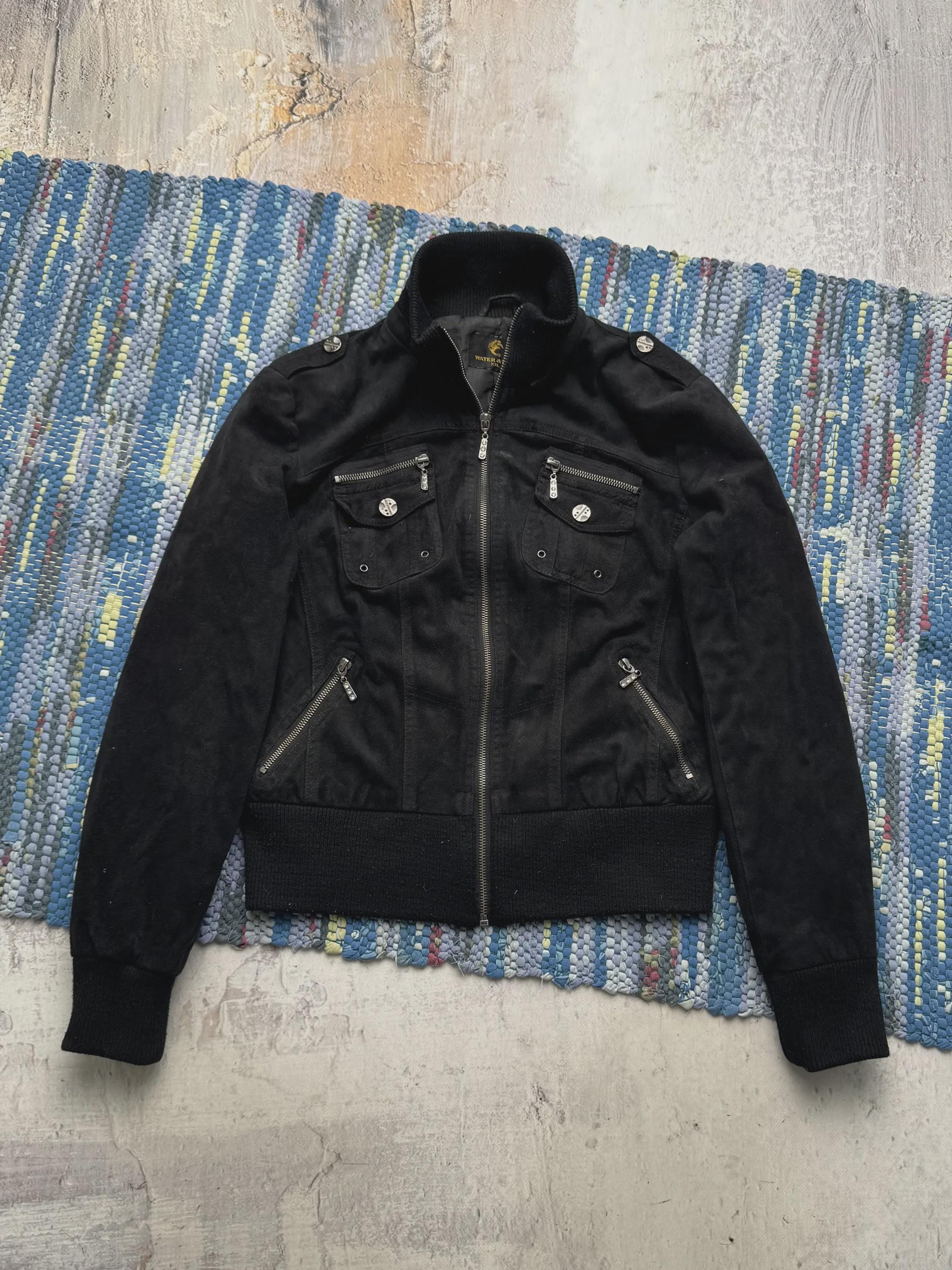 Y2k Leather Zip Jacket - Etsy