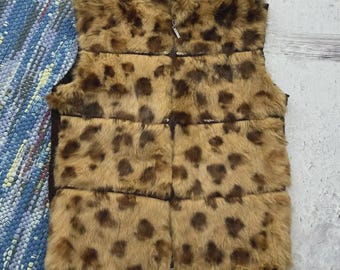 ヴィンテージフェイクファーベスト - Etsy 日本