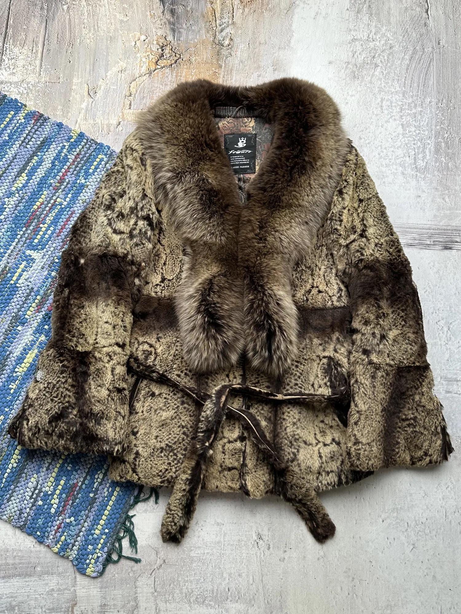 【LOULOUSEOUL】Brown Carrie Fur Jacket (Brown) Loulouseoul】24fw Brown Carrie Fur Jacket