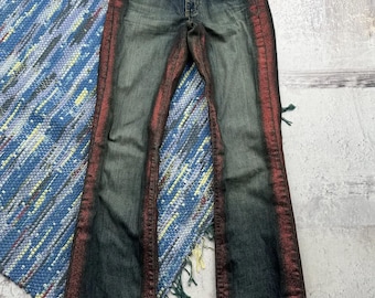 Vintage Faded Flared Jeans