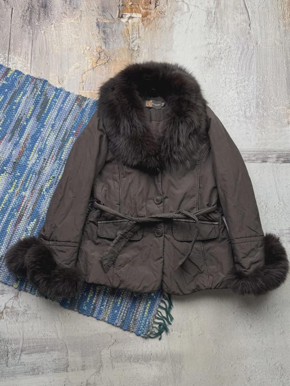 Vintage Jacket With Real Fur Details