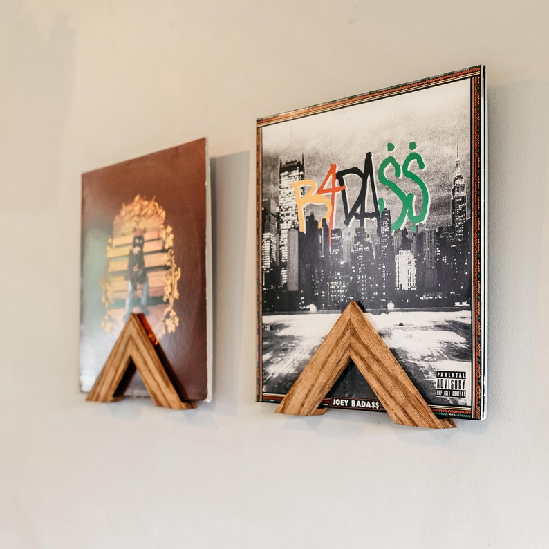 Vinyl Record Shelf | Vinyl Record Frame | Vinyl Record Wall Mount | Now Spinning | Record Display | LP Mount | Fits Single or Double LP 