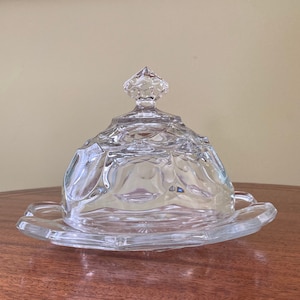 Butter Dish with Cover - Thick Glass