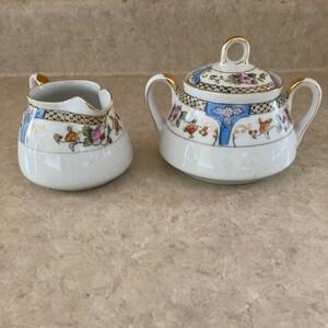 Noritake (M) Sugar and Creamer with Lid