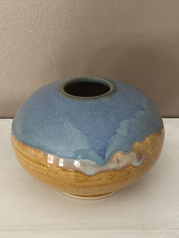 茶色 陶器 花瓶 サイン付き 陶器のサイン入り花瓶 - Etsy 日本