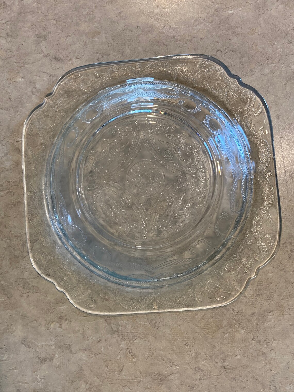 Depression Glass Butter Dish With Lid Etsy