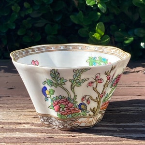 Scalloped Bone China “Indian Tree” by Coalport- Sugar Bowl