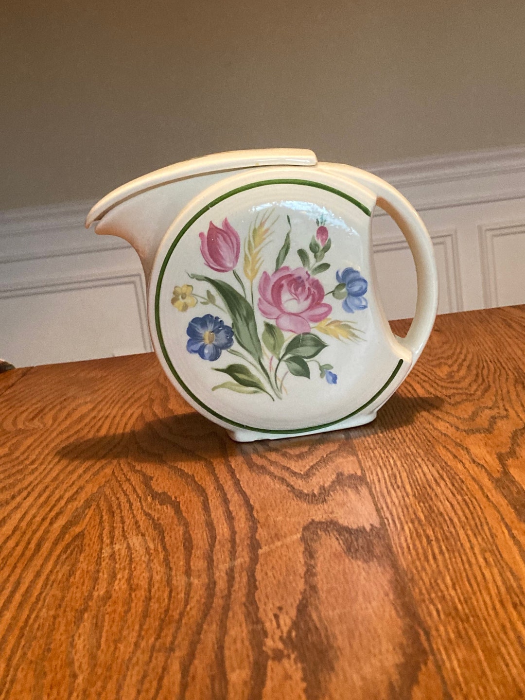 Vintage Pitcher With Lid Etsy