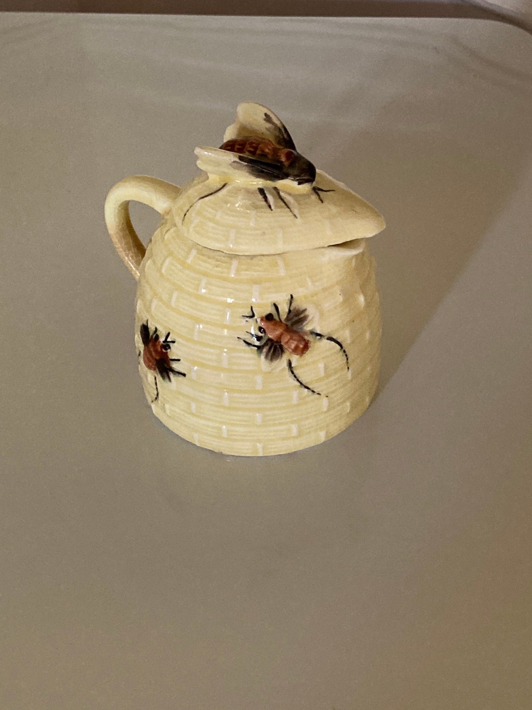 Vintage Bee-hive Honey Pitcher - Etsy