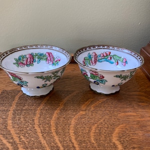 2- Coalport “Indian Tree” Cranberry Dishes