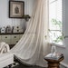 Boho Style Cotton Beige Lace Hollow Crochet Curtain for Bedroom, Living Room, Kitchen - Semi Blackout Window Bohemian Decoration 