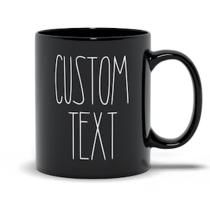 Personalised Rae Dunn Inspired Mug,Create Your Own Mug, pick a font,christmas custom gift