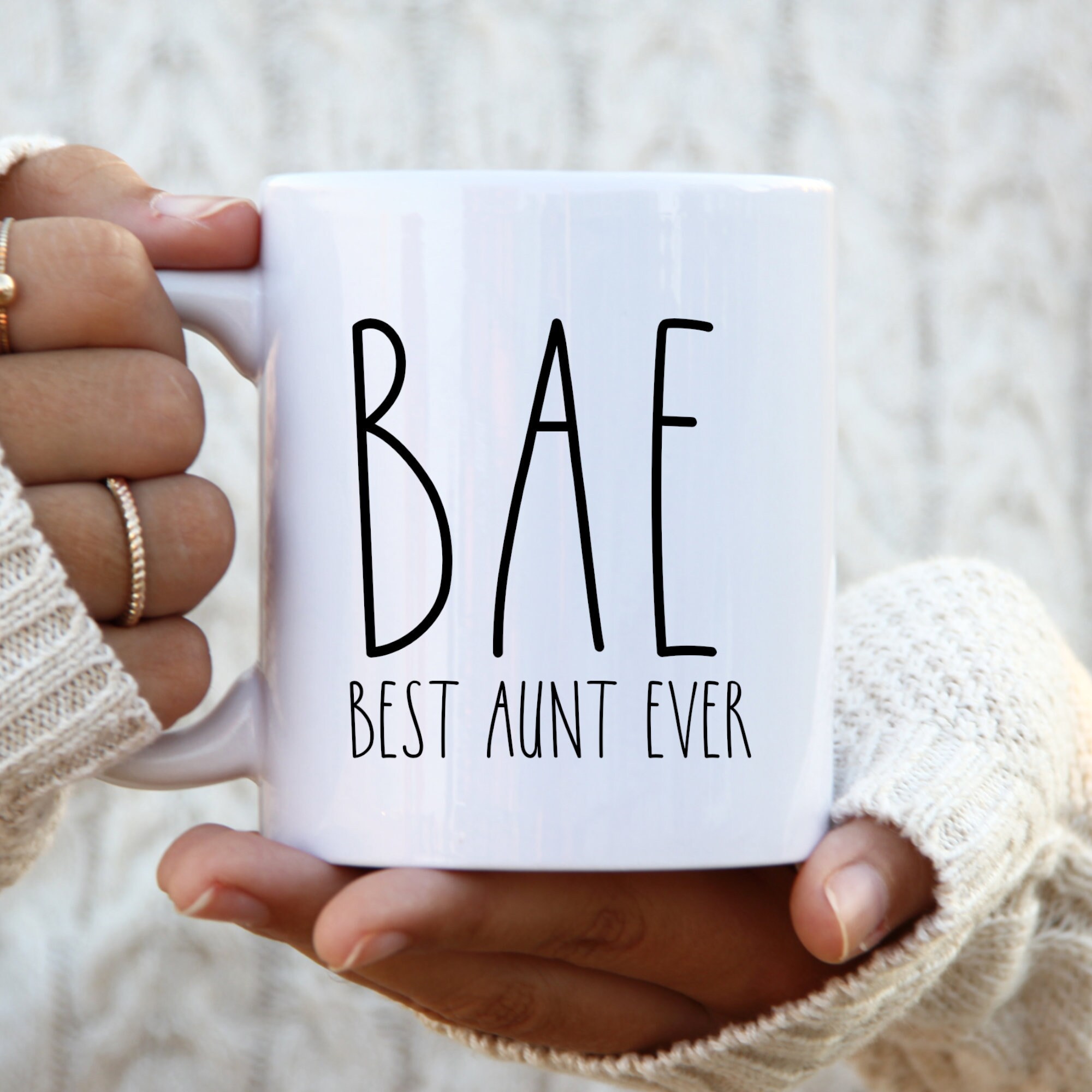 Bae Best Aunt Ever Mug Bae Mug Aunt Gift Aunt Coffee Mug Best