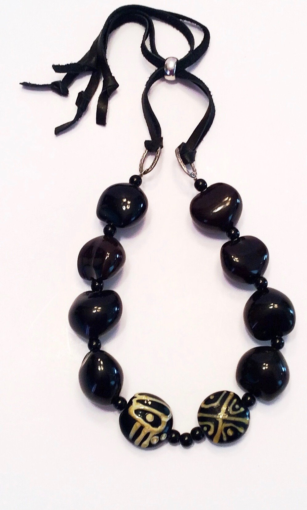 Handmade Hawaiian Kukui Nut Necklace Etsy