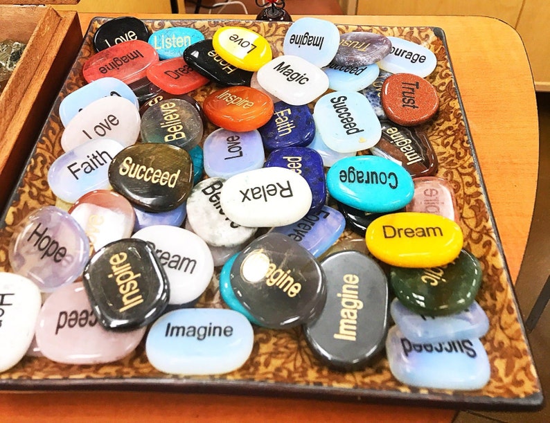 Word Stones Etsy