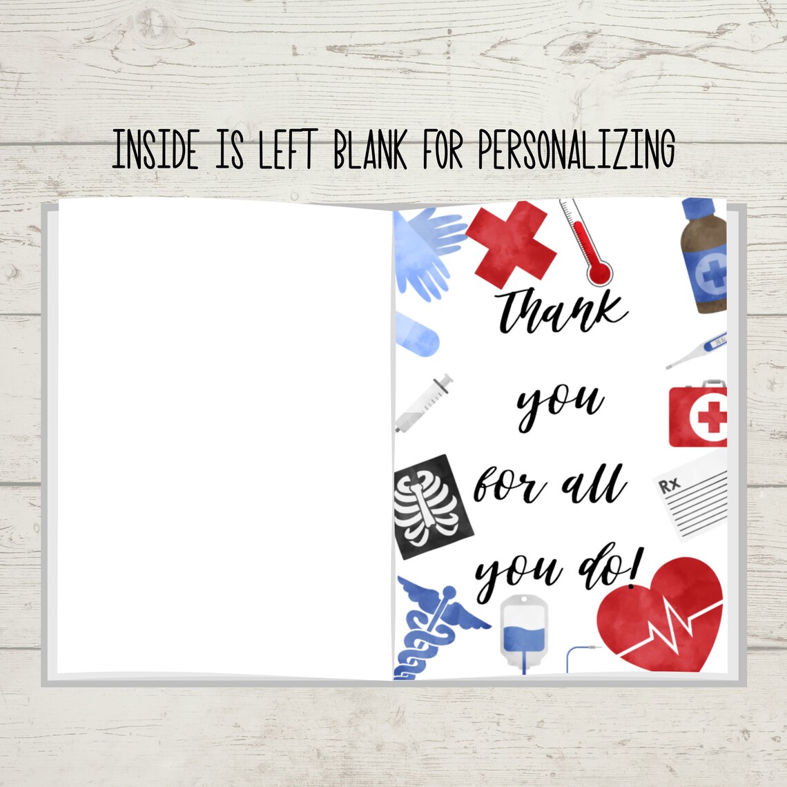 First Responder Thank You Card Printable Nurse Thank You | Etsy