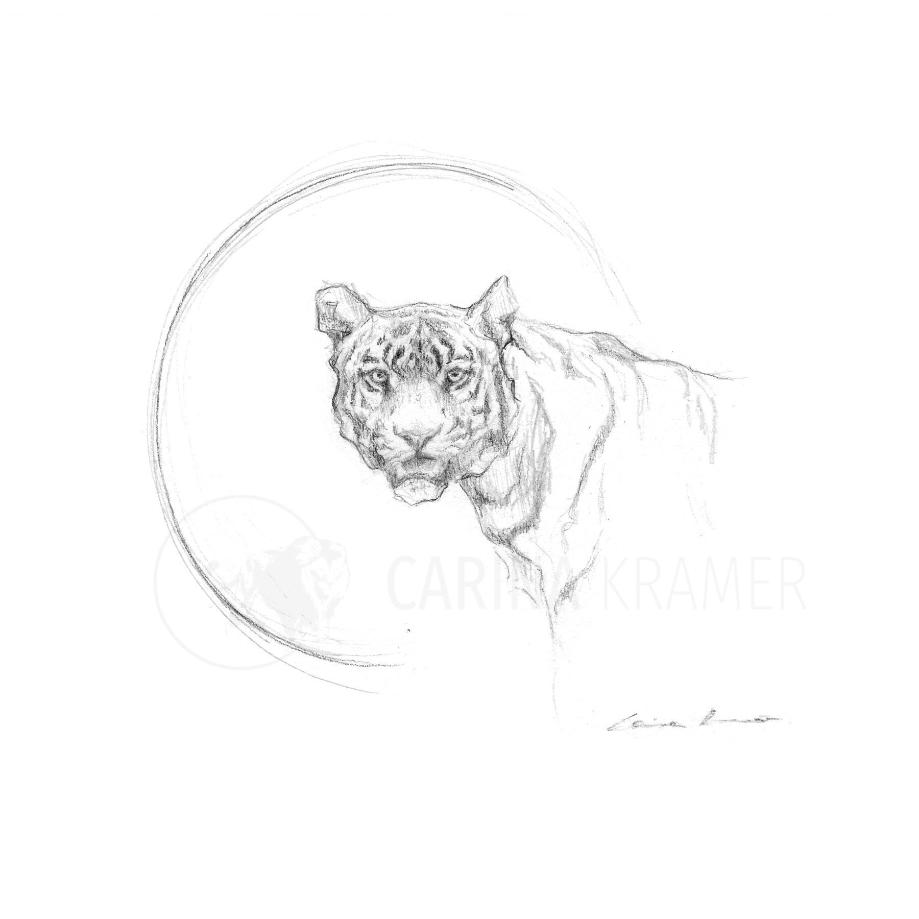 Buy Hu the Tiger Linocut 3rd in Chinese Zodiac Black and White Online in  India  Etsy
