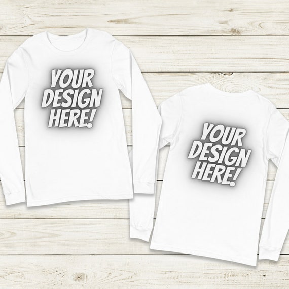 Custom Personalized Unisex Long Sleeve Add Your Text