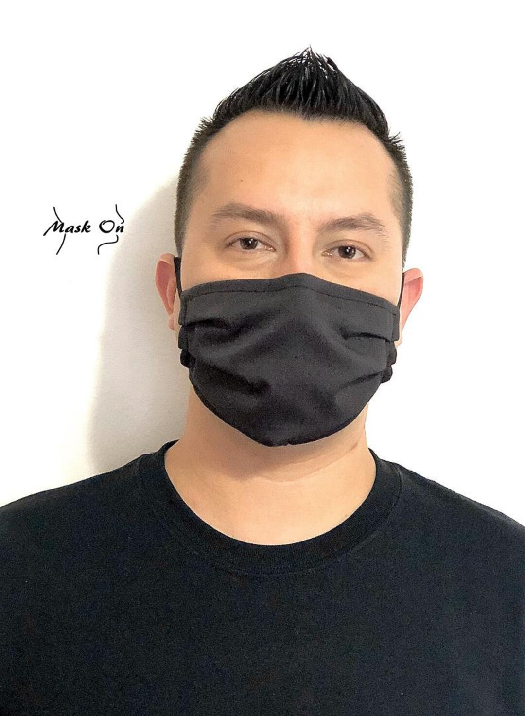 Gray Mask Dark Gray Mask With Nose Wire, Adjustable Ear Loops, Charcoal, Triple ...