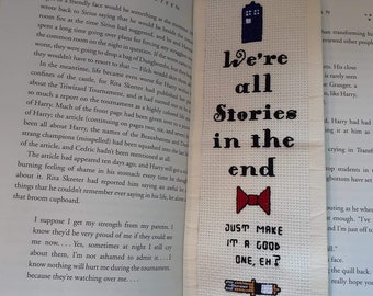 Doctor Who Cross Stitch Bookmark Pattern