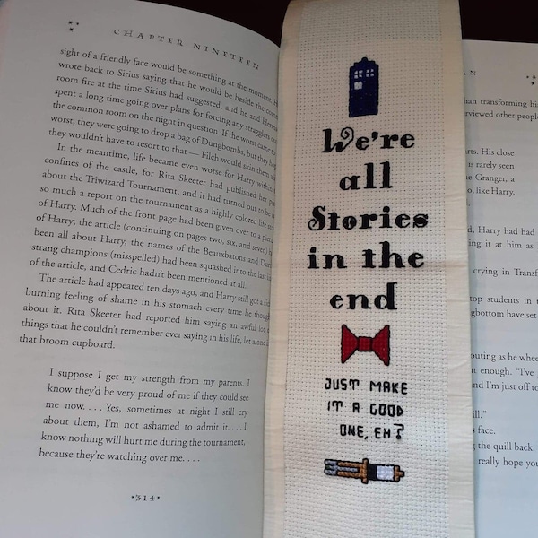 Doctor Who Cross Stitch Bookmark Pattern