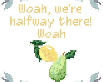 Lemon On A Pear Cross Stitch Pattern
