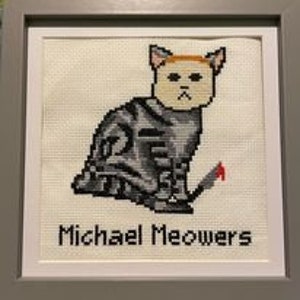 Michael Meowers Cross Stitch Pattern