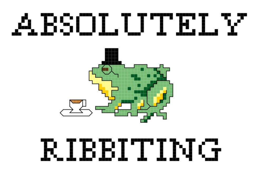 Absolutely Ribbiting Cross Stitch Pattern - Etsy