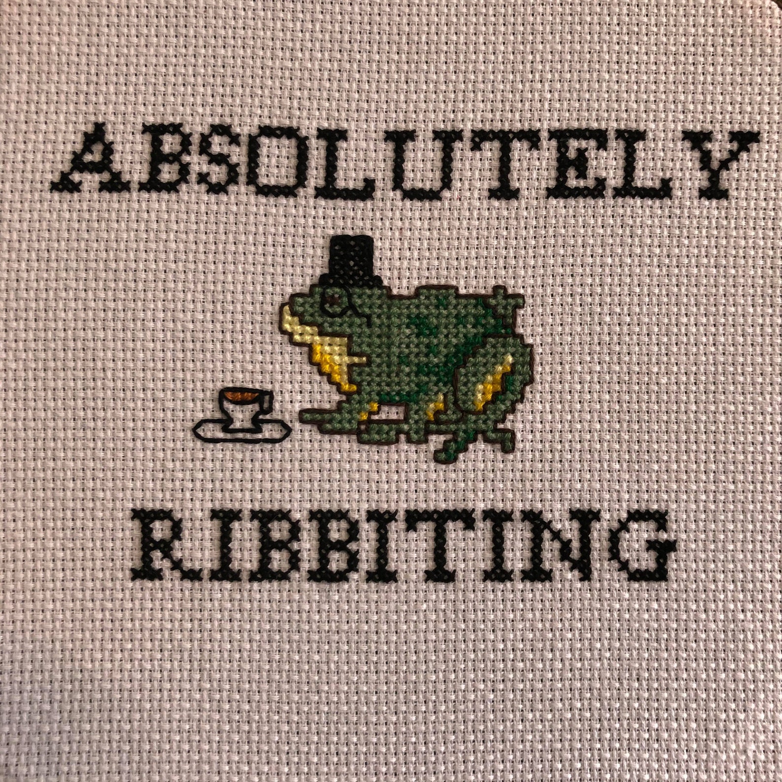 Absolutely Ribbiting Cross Stitch Pattern - Etsy
