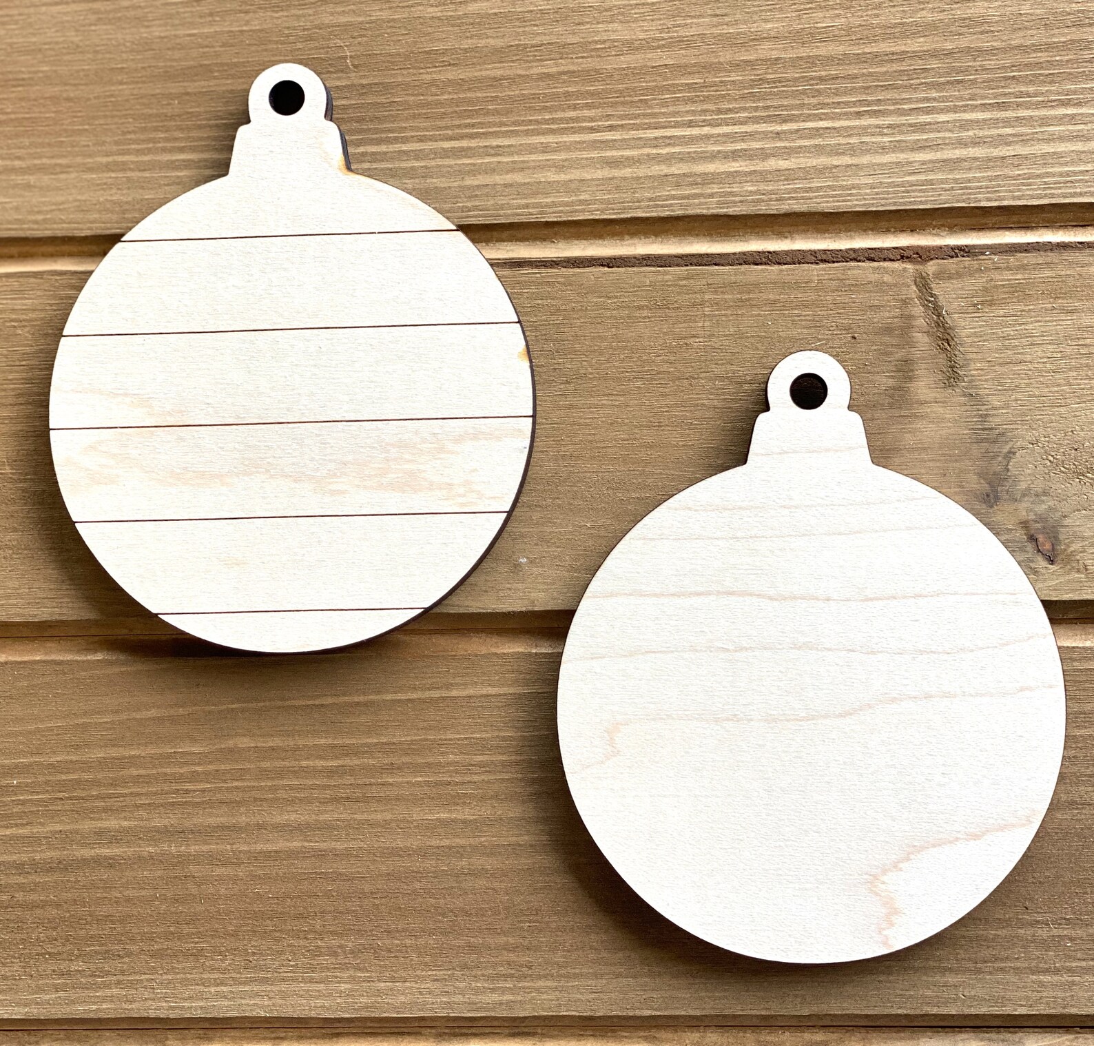 Wooden ornament blanks shiplap ornaments Christmas ornament Etsy