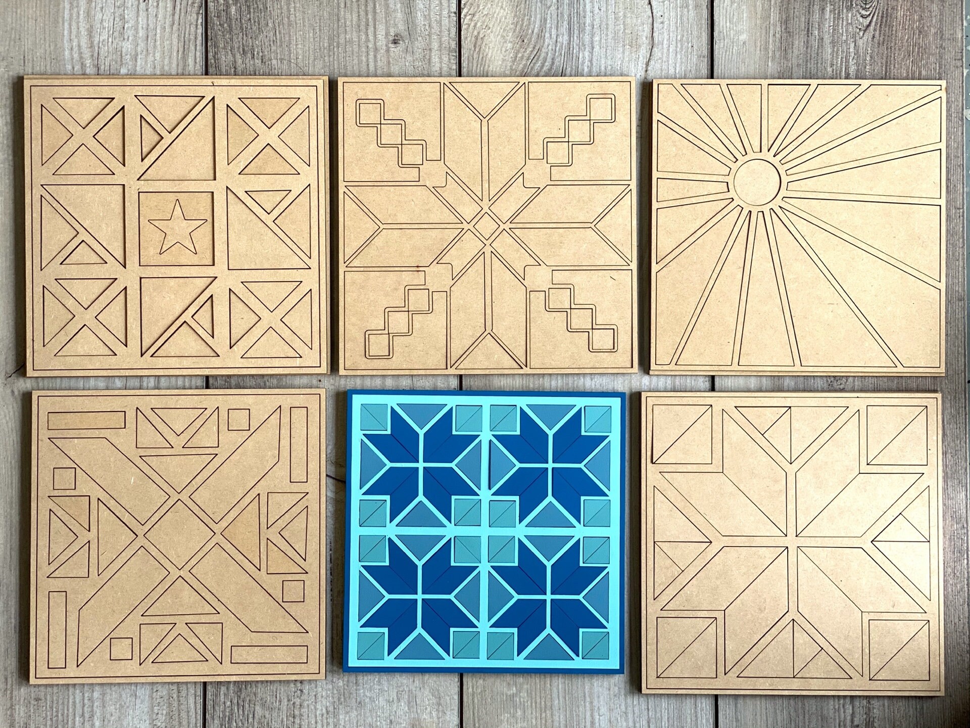 DIY Barn Quilt Paint Kit Paint Party Kit Virtual Paint Etsy