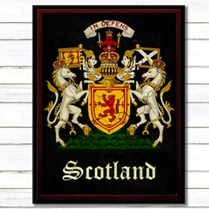 Historic Coat of Arms of Scotland for your Pub or Man Cave