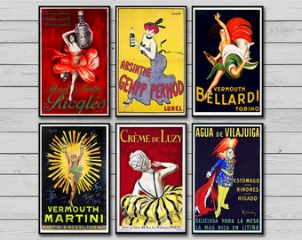 Leonetto Cappiello Liquor and Spirtis Posters for Your Bar or Dining Room