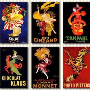 Leonetto Cappiello Carteles de comida francesa y licores