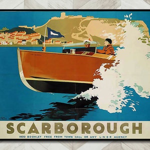 British Train Travel Poster of Scarborough, U. K.