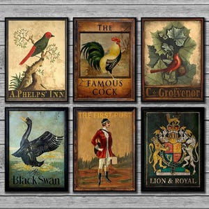 Old English Pub Signs Set 1