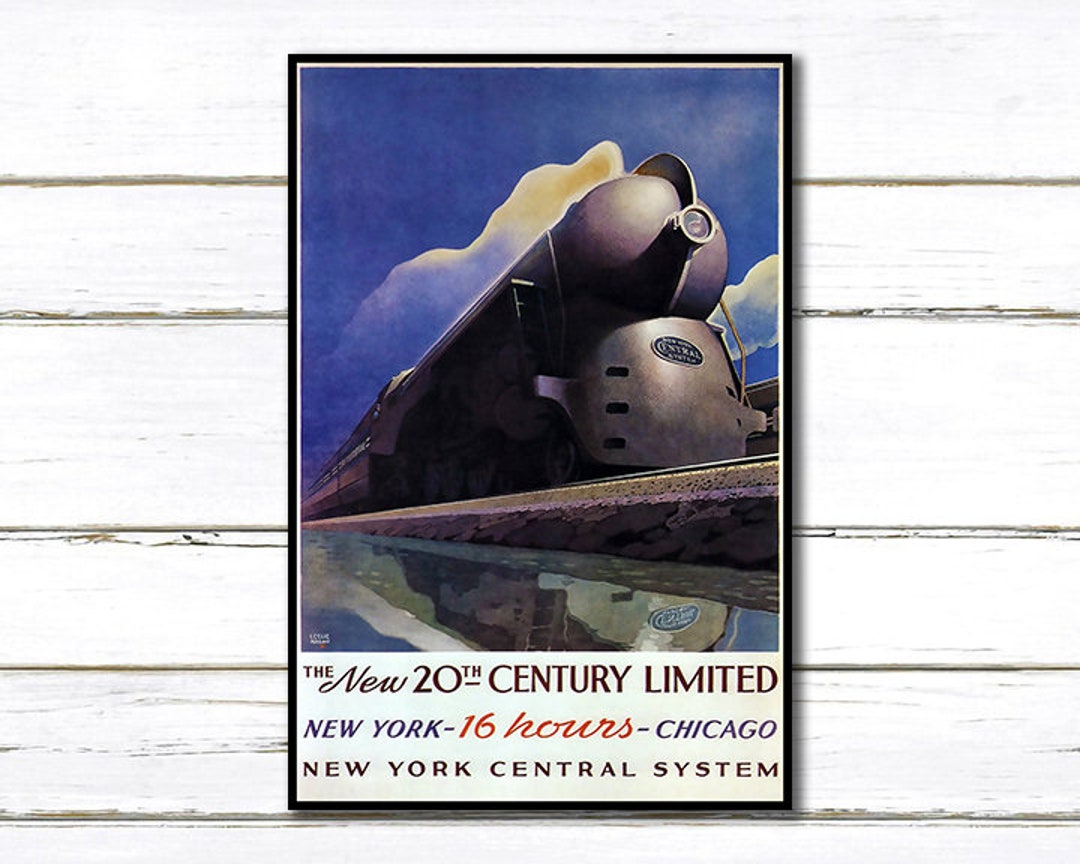 Art Deco Early Twentieth Century Train Posters for the New