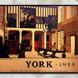 British Train Travel Poster of York.