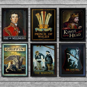 Old English Pub Signs Set 6