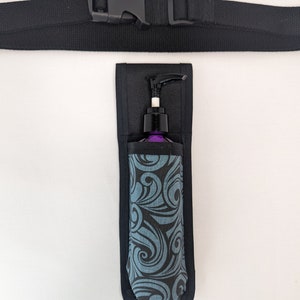Slate Swirls Massage Therapist Single Lotion and Utility Holster